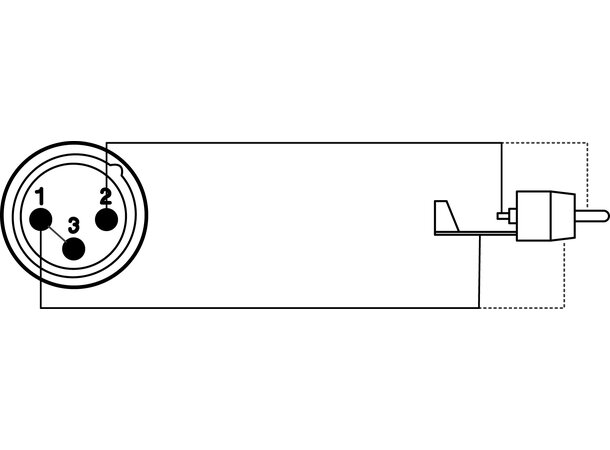 Procab VC135 Adapter Adapter XLR Han-RCA/Cinch  Han bulk 